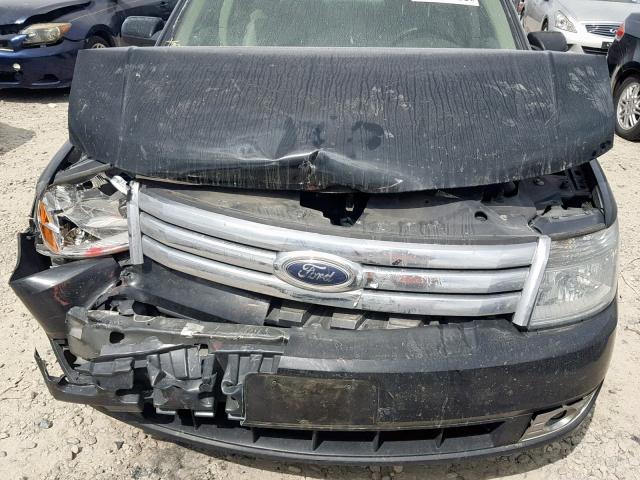 1FAHP24W59G120587 - 2009 FORD TAURUS SEL BLACK photo 7