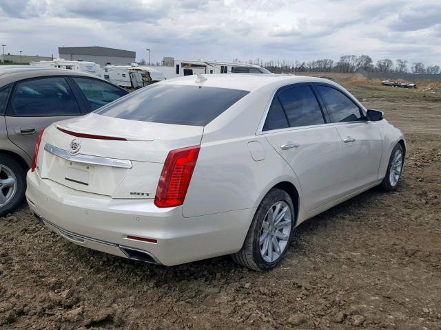 1G6AX5SX6E0162412 - 2014 CADILLAC CTS LUXURY WHITE photo 4