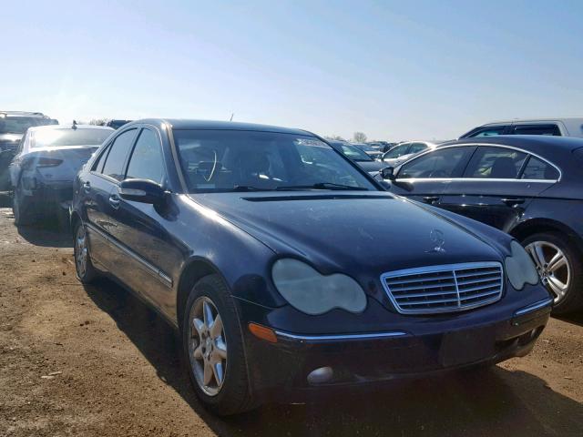 WDBRF61J42F149560 - 2002 MERCEDES-BENZ C 240 BLUE photo 1