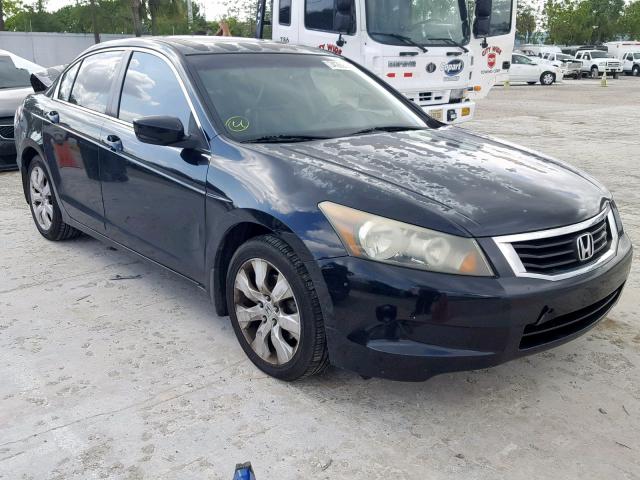 1HGCP26858A031723 - 2008 HONDA ACCORD EXL BLACK photo 1