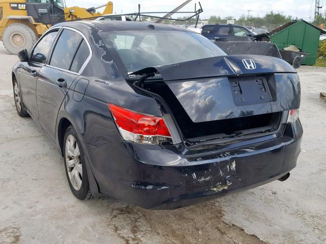 1HGCP26858A031723 - 2008 HONDA ACCORD EXL BLACK photo 3