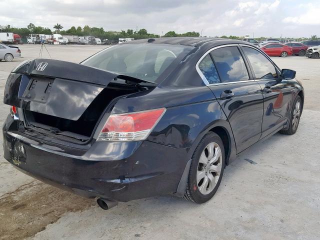 1HGCP26858A031723 - 2008 HONDA ACCORD EXL BLACK photo 4