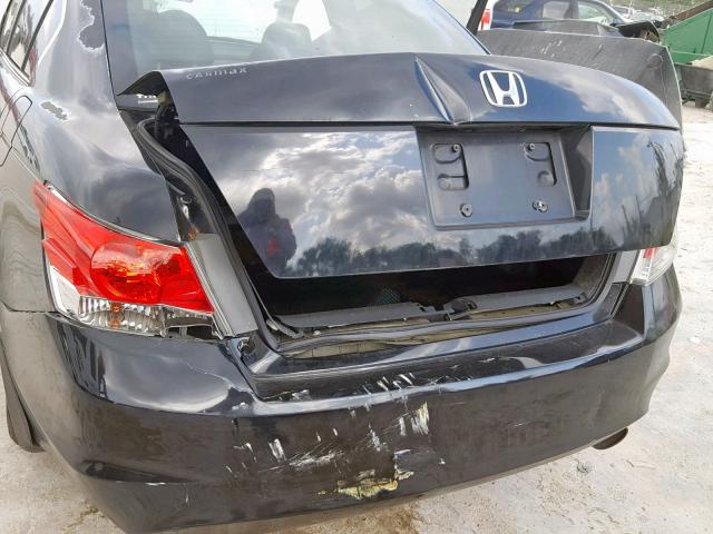 1HGCP26858A031723 - 2008 HONDA ACCORD EXL BLACK photo 9