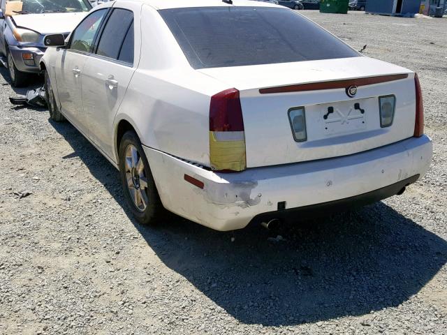 1G6DC67A750166665 - 2005 CADILLAC STS WHITE photo 3