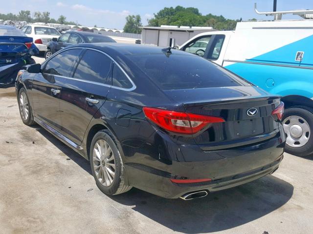 5NPE34AF8FH254882 - 2015 HYUNDAI SONATA SPO BLACK photo 3