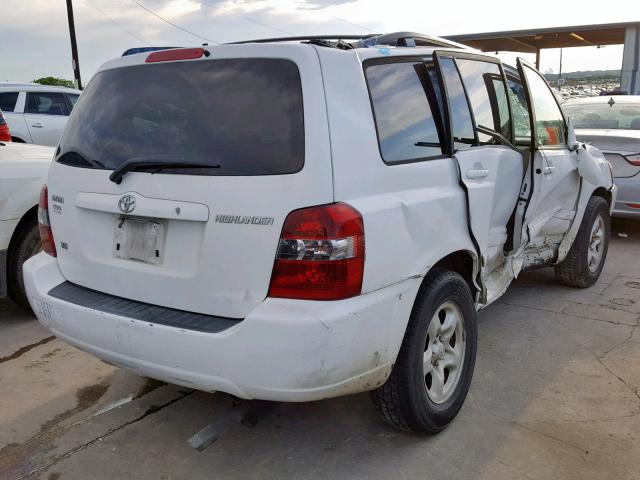 JTEDP21A370144440 - 2007 TOYOTA HIGHLANDER WHITE photo 4