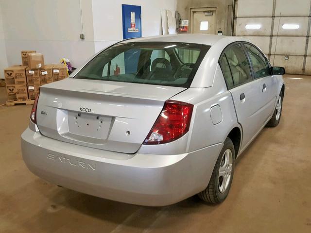 1G8AG52F13Z178136 - 2003 SATURN ION LEVEL SILVER photo 4