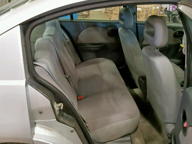 1G8AG52F13Z178136 - 2003 SATURN ION LEVEL SILVER photo 6