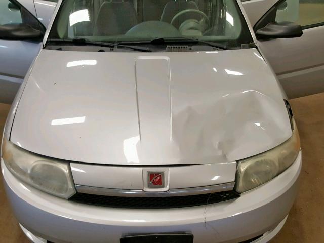 1G8AG52F13Z178136 - 2003 SATURN ION LEVEL SILVER photo 7