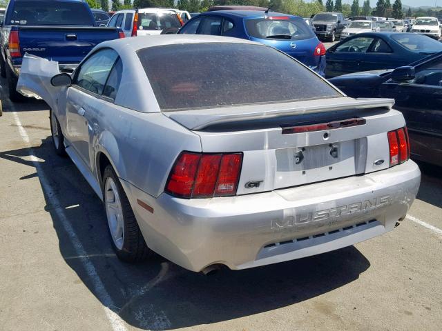 1FAFP42X9XF212139 - 1999 FORD MUSTANG GT SILVER photo 3