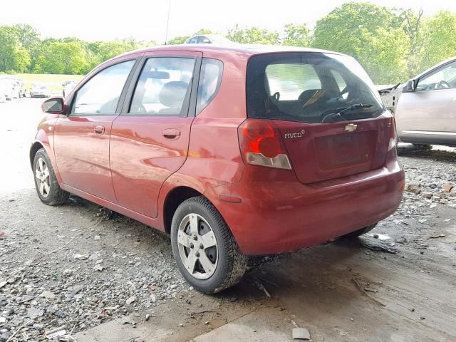 KL1TD66658B038573 - 2008 CHEVROLET AVEO BASE Qırmızı foto 3