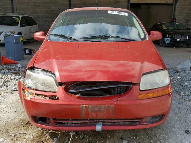 KL1TD66658B038573 - 2008 CHEVROLET AVEO BASE Qırmızı foto 9