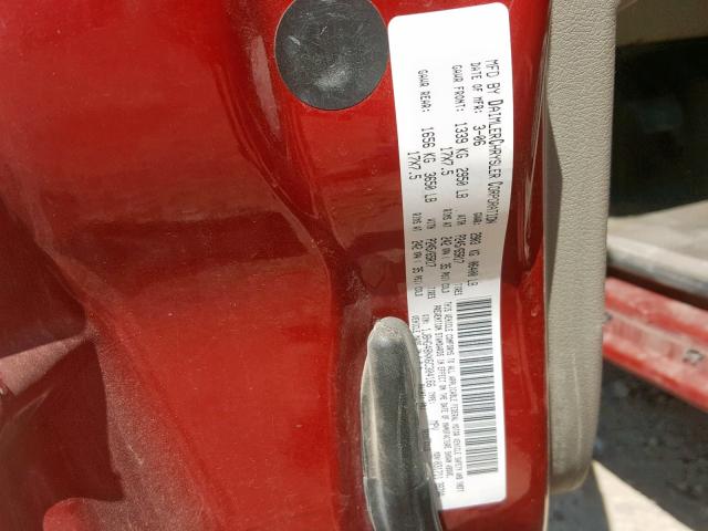 1J8HG48NX6C304166 - 2006 JEEP COMMANDER 红色 照片 10