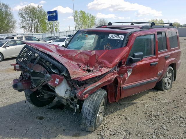 1J8HG48NX6C304166 - 2006 JEEP COMMANDER 红色 照片 2