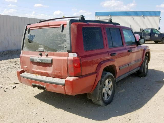 1J8HG48NX6C304166 - 2006 JEEP COMMANDER 红色 照片 4