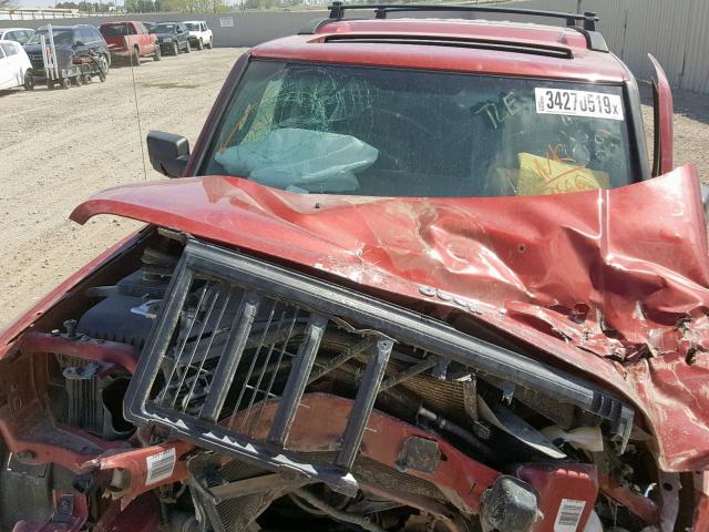 1J8HG48NX6C304166 - 2006 JEEP COMMANDER 红色 照片 7