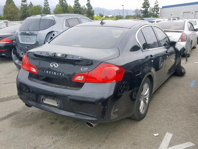 JN1CV6APXAM200667 - 2010 INFINITI G37 BASE BLACK photo 4