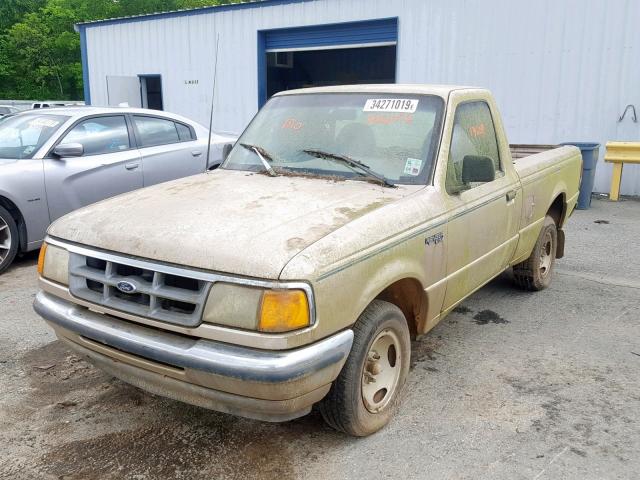 1FTCR10A5PUA02072 - 1993 FORD RANGER GOLD photo 2