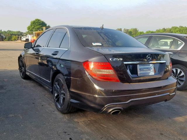 WDDGF4HB7DG139958 - 2013 MERCEDES-BENZ C 250 BLACK photo 3