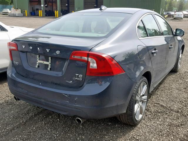 YV1902FHXC2110718 - 2012 VOLVO S60 T6 CHARCOAL photo 4
