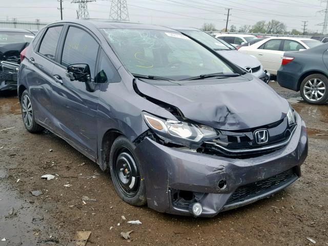 3HGGK5H82FM708340 - 2015 HONDA FIT EX GRAY photo 1