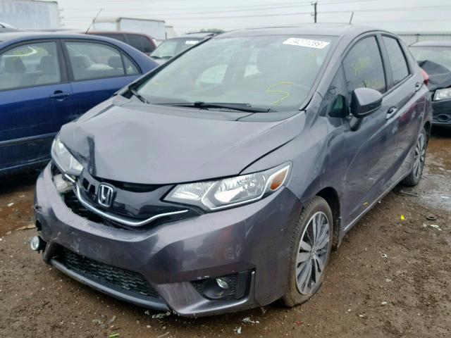 3HGGK5H82FM708340 - 2015 HONDA FIT EX GRAY photo 2