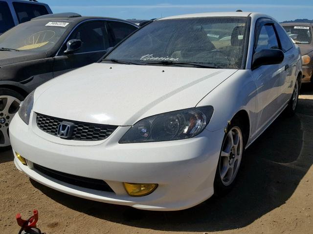 1HGEM21114L034922 - 2004 HONDA CIVIC DX V WHITE photo 2