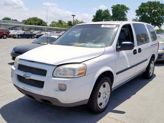 1GBDV13158D169338 - 2008 CHEVROLET UPLANDER I WHITE photo 2