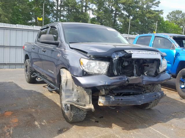 5TFDV54158X081132 - 2008 TOYOTA TUNDRA CRE GRAY photo 1