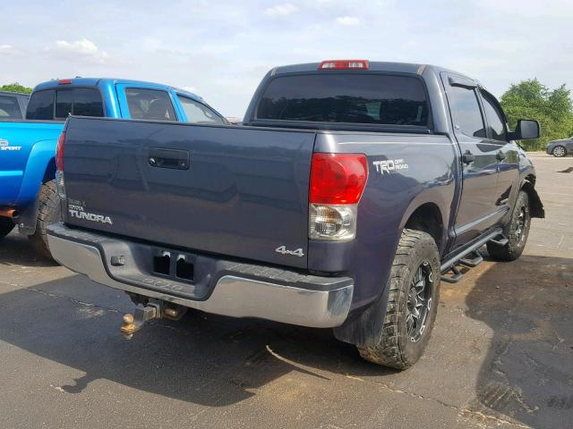 5TFDV54158X081132 - 2008 TOYOTA TUNDRA CRE GRAY photo 4