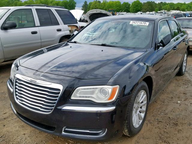 2C3CCAAG7EH228266 - 2014 CHRYSLER 300 BLACK photo 2