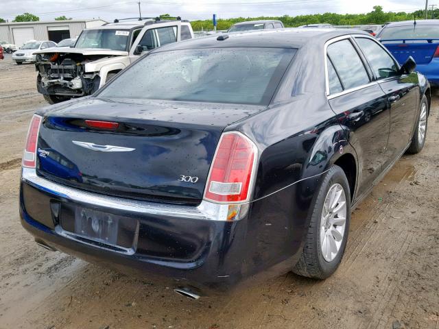 2C3CCAAG7EH228266 - 2014 CHRYSLER 300 BLACK photo 4