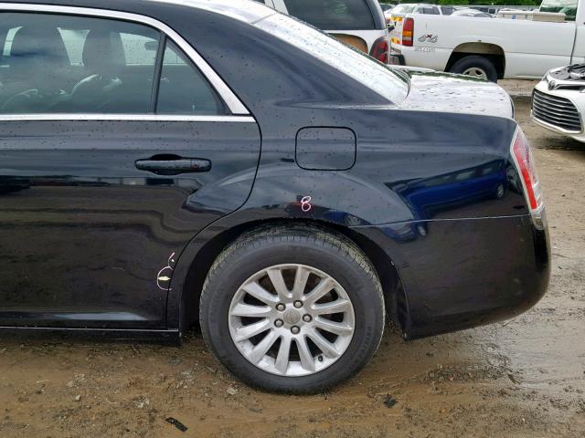 2C3CCAAG7EH228266 - 2014 CHRYSLER 300 BLACK photo 9