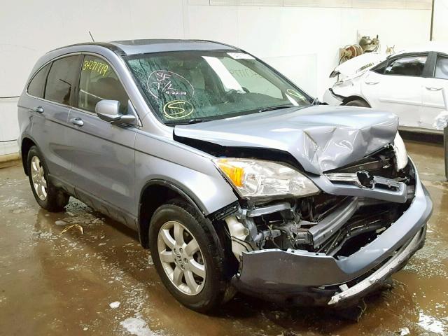 JHLRE48778C040865 - 2008 HONDA CR-V EXL BLUE photo 1