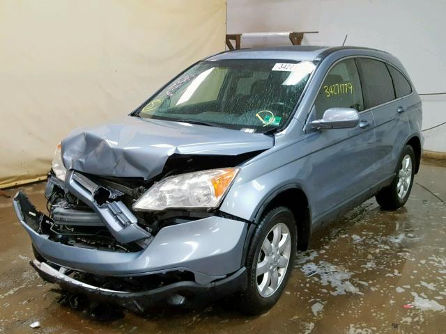 JHLRE48778C040865 - 2008 HONDA CR-V EXL BLUE photo 2