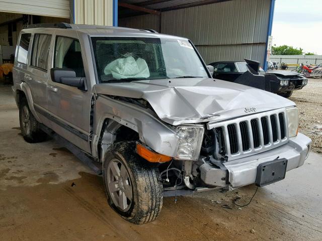 1J8HH48K98C115465 - 2008 JEEP COMMANDER SILVER photo 1