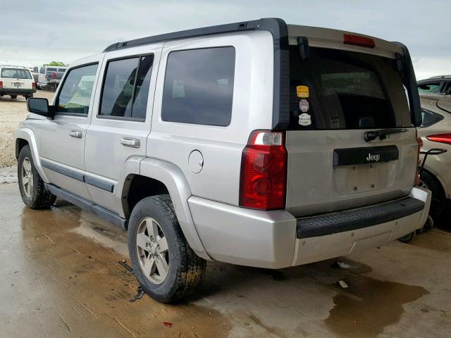 1J8HH48K98C115465 - 2008 JEEP COMMANDER SILVER photo 3