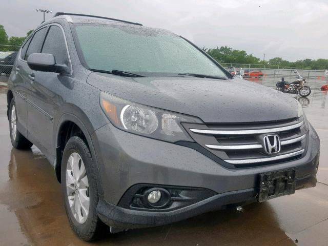 5J6RM3H72DL010722 - 2013 HONDA CR-V EXL GRAY photo 1