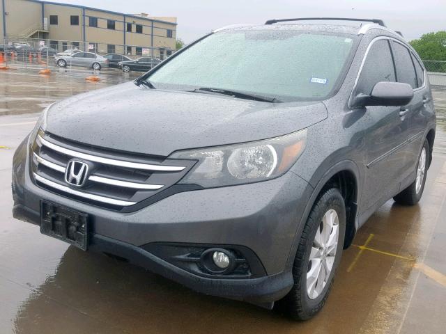 5J6RM3H72DL010722 - 2013 HONDA CR-V EXL GRAY photo 2