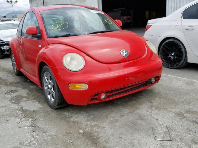 3VWDD21C8YM501198 - 2000 VOLKSWAGEN NEW BEETLE წითელი ფოტო 1