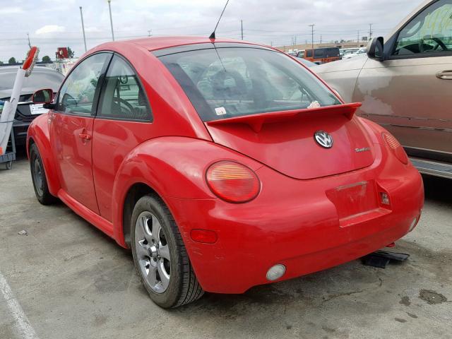 3VWDD21C8YM501198 - 2000 VOLKSWAGEN NEW BEETLE წითელი ფოტო 3