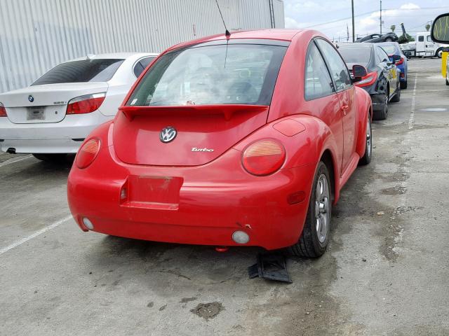 3VWDD21C8YM501198 - 2000 VOLKSWAGEN NEW BEETLE წითელი ფოტო 4