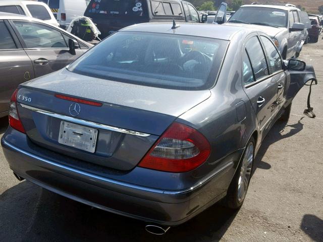 WDBUF56X38B210012 - 2008 MERCEDES-BENZ E 350 GRAY photo 4