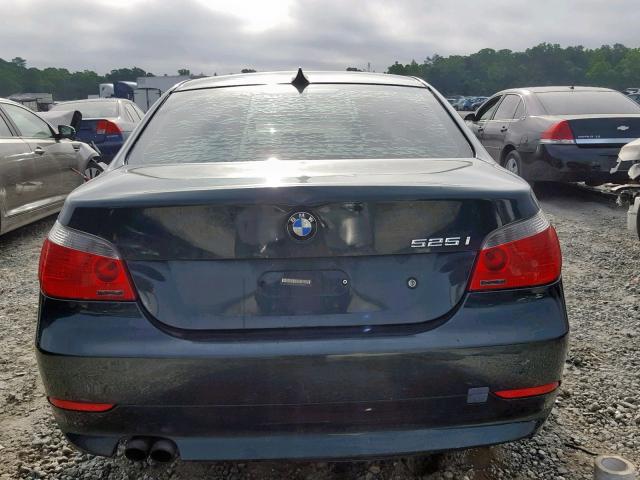 WBANE53506CK81569 - 2006 BMW 525 I GREEN photo 9