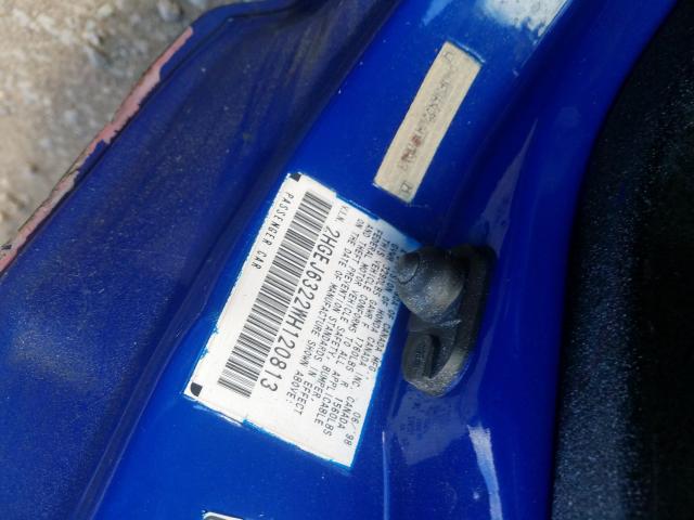 2HGEJ6322WH120813 - 1998 HONDA CIVIC CX  photo 10