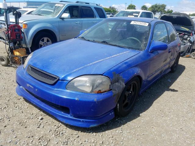 2HGEJ6322WH120813 - 1998 HONDA CIVIC CX  photo 2