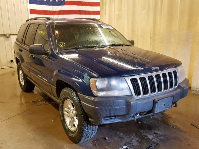 1J4GW48S43C502808 - 2003 JEEP GRAND CHER BLUE photo 1