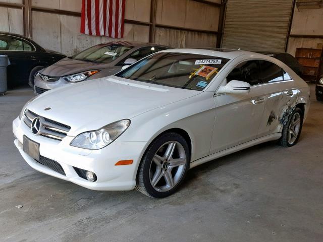 WDDDJ72X59A148417 - 2009 MERCEDES-BENZ CLS 550 WHITE photo 2