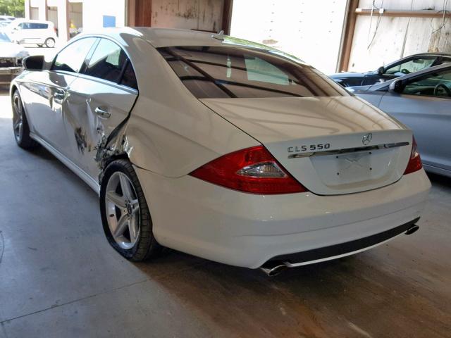 WDDDJ72X59A148417 - 2009 MERCEDES-BENZ CLS 550 WHITE photo 3