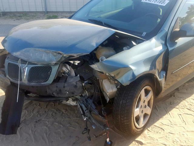 1G2AS18H997212936 - 2009 PONTIAC G5 GREEN photo 9